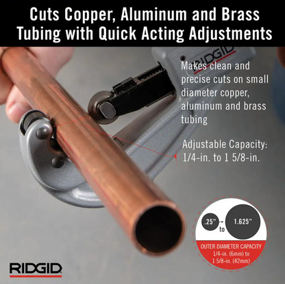 Ridgid 31632 - 151 Quick-Acting Tubing Cutter for 1/4" - 1-5/8" Copper and Aluminum Tubes