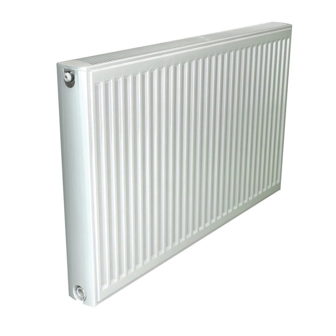 Stelrad K1-12-48 Single Panel Softline Compact Radiator, 12" X 48", White 