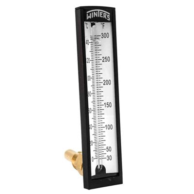 Winters TAS150LF TAS-LF Series Lead Free Angle Industrial 5” Thermometer, 30°F to 240°F & 0°C to 115°C 