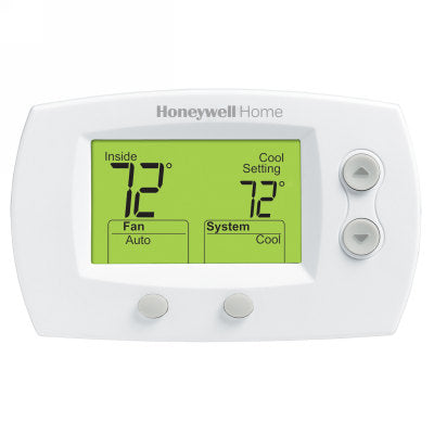 Honeywell Home TH5220D1029/U FocusPRO 5000 Non-Programmable Digital Thermostat for Heating & Cooling, Premier White | Plumbers Center