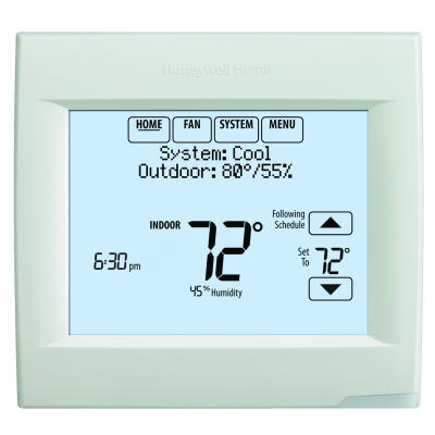 Resideo Honeywell Home TH8110R1008/U VisionPRO® 8000 Touch Screen Programmable Thermostat with RedLINK™ Technology for Residential or Commercial use, Stages up to 1 Heat / 1 Cool. 