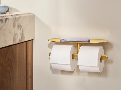 Moen YB1788BG Greenfield Double Toilet Paper Holder - Brushed Gold