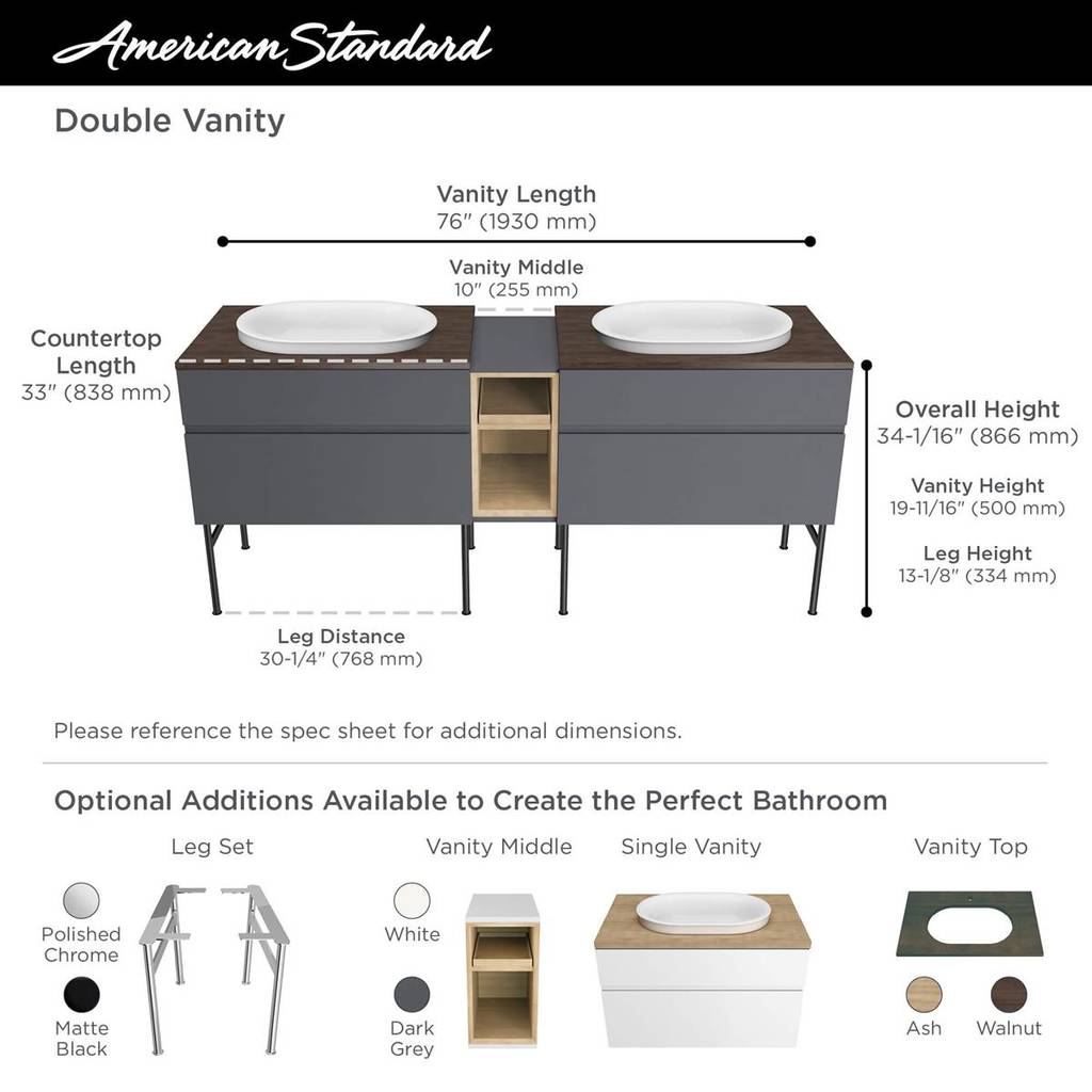 American Standard 1296000.020 Studio S 23-inch Oval Above Counter Bathroom Sink - White 