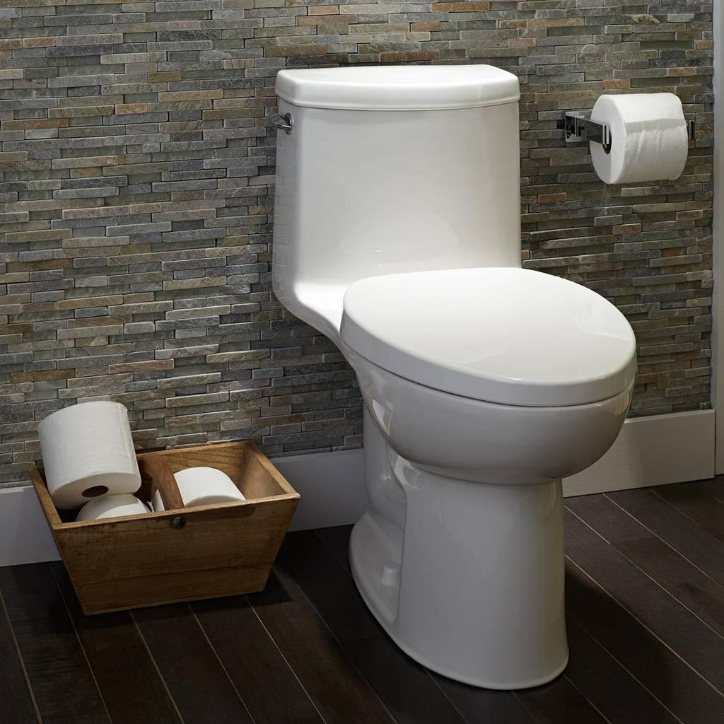 American Standard 2535128.020 Loft Right Height Elongated One-Piece Toilet, ADA Compliant, White | Plumbers Center