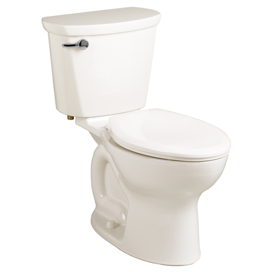 American Standard 215CA054.020 Cadet Pro Two-Piece Toilet, 1.6 GPF/6.0 LPF, Standard Height Elongated Toilet with Lined Tank, White (Less Seat) | Plumbers Center