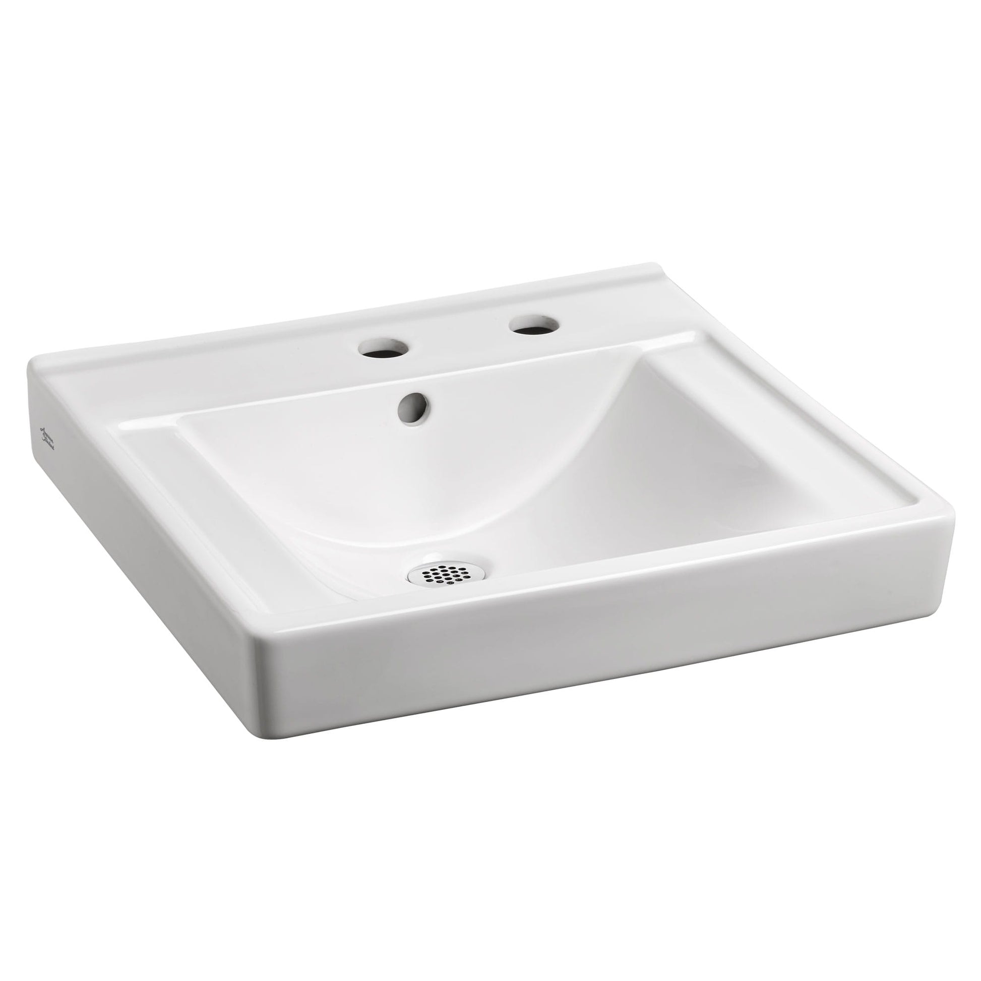 American Standard 9024011EC.020 Decorum Wall-Hung Bathroom Sink EverClean, With Center Hole Only and Extra Right-Hand Hole, ADA Compliant, White | Plumbers Center