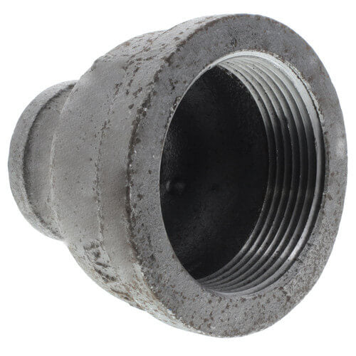 2-1/2" x 1-1/4" BLACK REDUCING COUPLING - 2-1/2" x 1-1/4" Black Malleable Iron Reducing Coupling, Class 150 PSI | Faucet Center