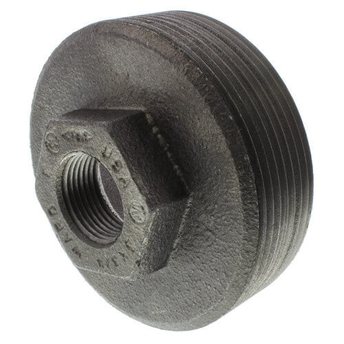 3" x 3/4" BLACK HEX BUSHING - 3" x 3/4" Schedule 40 Black Steel Hexagon Bushing, Class 150 | Faucet Center