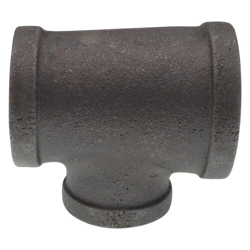 1-1/2" x 1-1/4" x 1" BLACK REDUCING TEE - Schedule 40 Black Steel Reducing Tee | Faucet Center