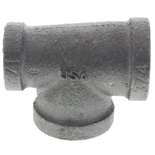 3/4" x 1/2" x 3/4" BLACK REDUCING TEE - Schedule 40 Black Steel Reducing Tee | Faucet Center