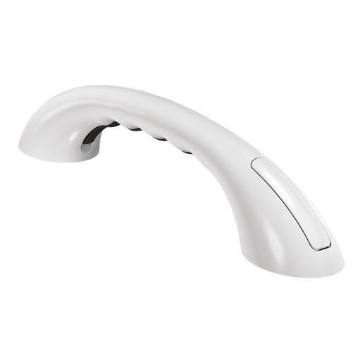 Moen LR8724DW White Home Care Plastic 24" x11/4" Grab Bar with Curl Grip Pads in Glacier Finish 