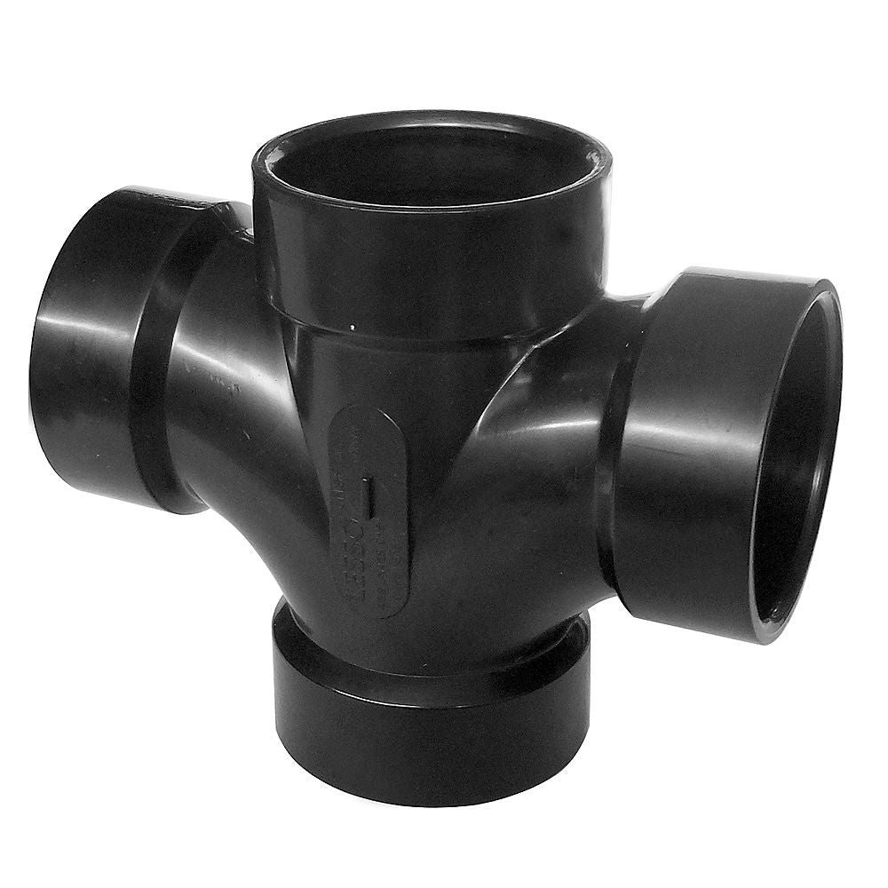 Ipex ABS Double Sanitary Tee Wye Hub X Hub | Plumbers Center