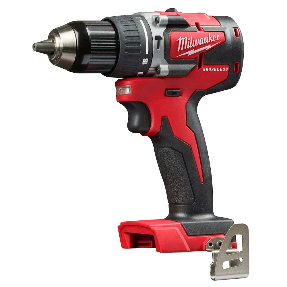 Milwaukee 2802-20 M18 Compact Brushless 1/2" Cordless Hammer Drill Driver - Tool Only