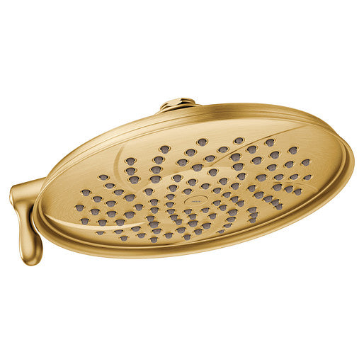 Moen S1311BG Isabel Two-Function 9" Diameter Rainshower Shower Head in Brushed Gold