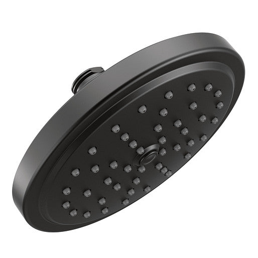 Moen S176BL 1-Function 7" Wide Spray Head Rainshower Shower Head - Matte Black