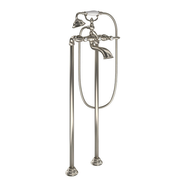 Moen  S22110BN Weymouth Two-Handle Tub Filler with Handheld Shower, Brushed Nickel