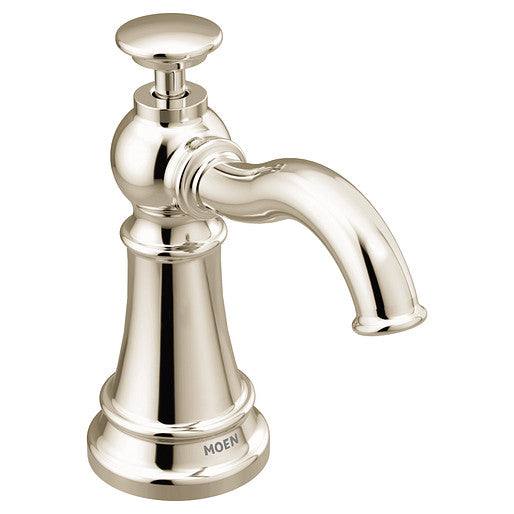 Moen S3945NL Traditional 1-Hole Deck Mounted Soap/Lotion Dispenser in Polished Nickel 