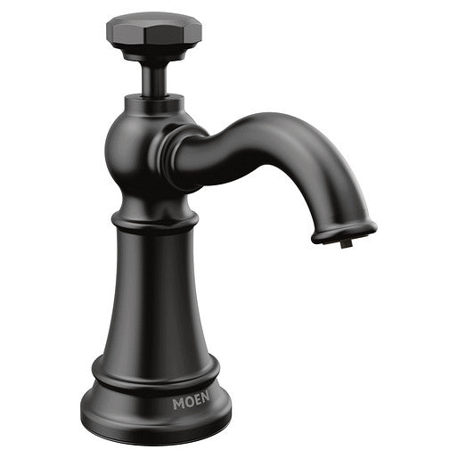 Moen S3955BL Paterson Single Hole Traditional Soap/Lotion Dispenser in Matte Black 