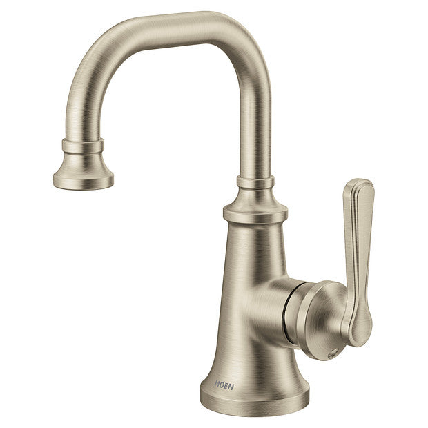 Moen S44101BN Colinet Single-Handle Single Hole Traditional Bathroom Sink Faucet - Brushed Nickel 