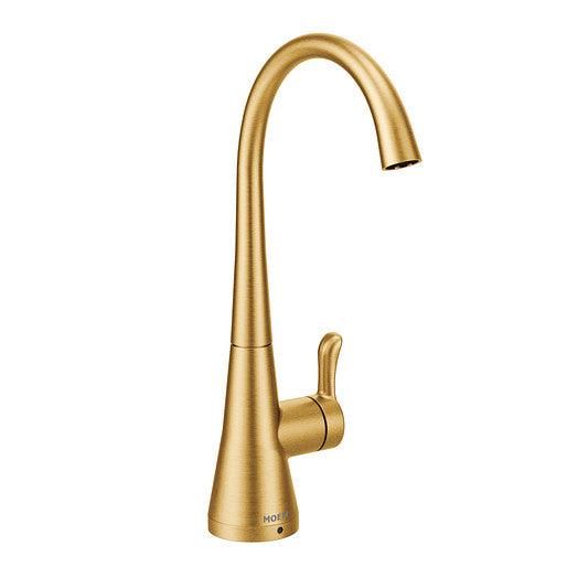 Moen S5520BG Sip Transitional 1-Handle High Arc Beverage Faucet - Brushed Gold 