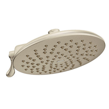 Moen S6320EPBN Velocity Two-Function 8" Diameter Spray Head Eco-Performance Showerhead, Brushed Nickel 