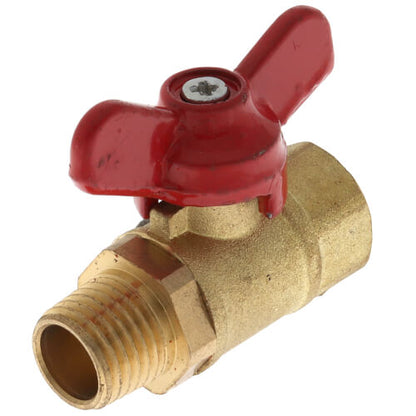 Winters SMV532 1/4" Female x 1/4" Male SMV Brass Mini Ball Valve with T-Handle 