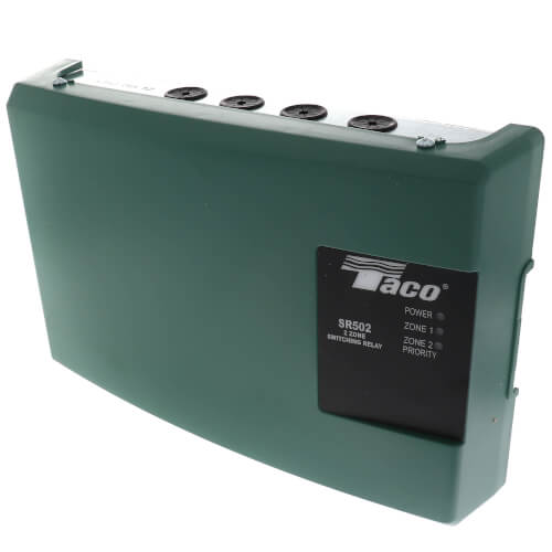 Taco SR502-4, 2 Zone Switching Relay with  switchable priority 