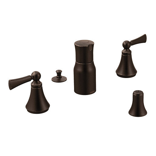 Moen T5245ORB Wynford Two-Handle Bidet Faucet Trim - Oil Rubbed Bronze 