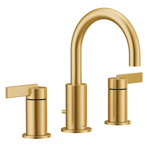 Moen T6222BG Cia 2-Handle Widespread Bathroom Faucet Trim in Brushed Gold 