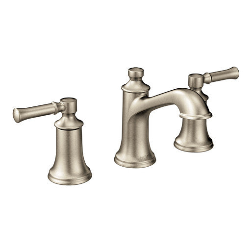 Moen T6805BN DARTMOOR™ Two Handle Widespread High Arc Bathroom Faucet Trim in Brushed Nickel 