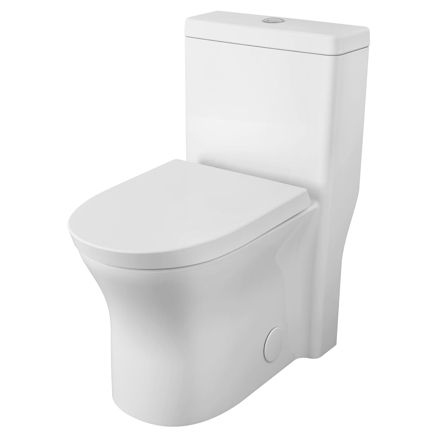 American Standard 752CA200.020 Universal Cosette One-Piece Dual Flush 1.28 gpf/4.8 Lpf and 0.92 gpf/3.5 Lpf Standard Height Elongated Complete Toilet With Seat, White