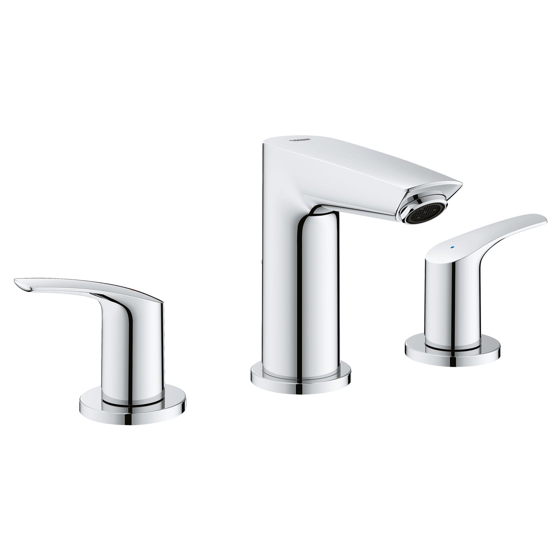 GROHE 20294003 EUROSMART 8-INCH WIDESPREAD 2-HANDLE BATHROOM FAUCET, 1.2 GPM, STARLIGHT CHROME  | Plumbers Center